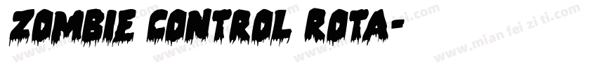 Zombie Control Rota字体转换
